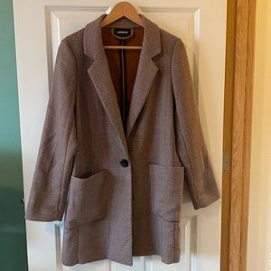 Express houndstooth blazer